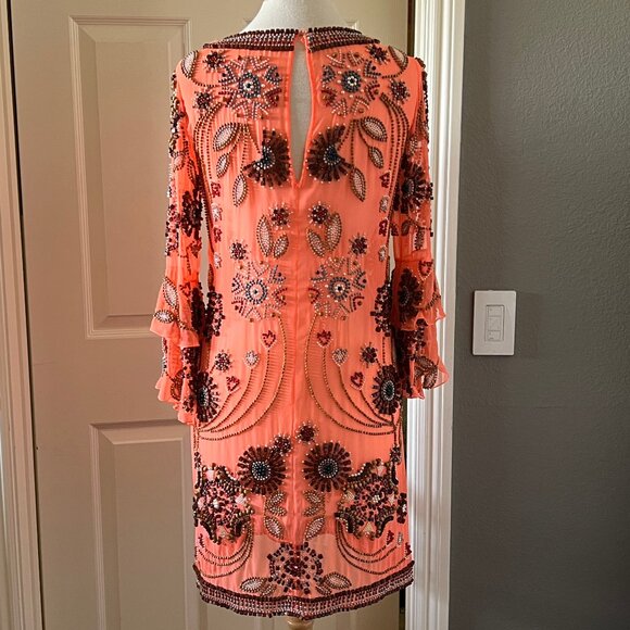 Vintage MATTHEW WILLIAMSON Beaded Dress Spring 2007 Runway Sz 10 - Picture 7 of 16